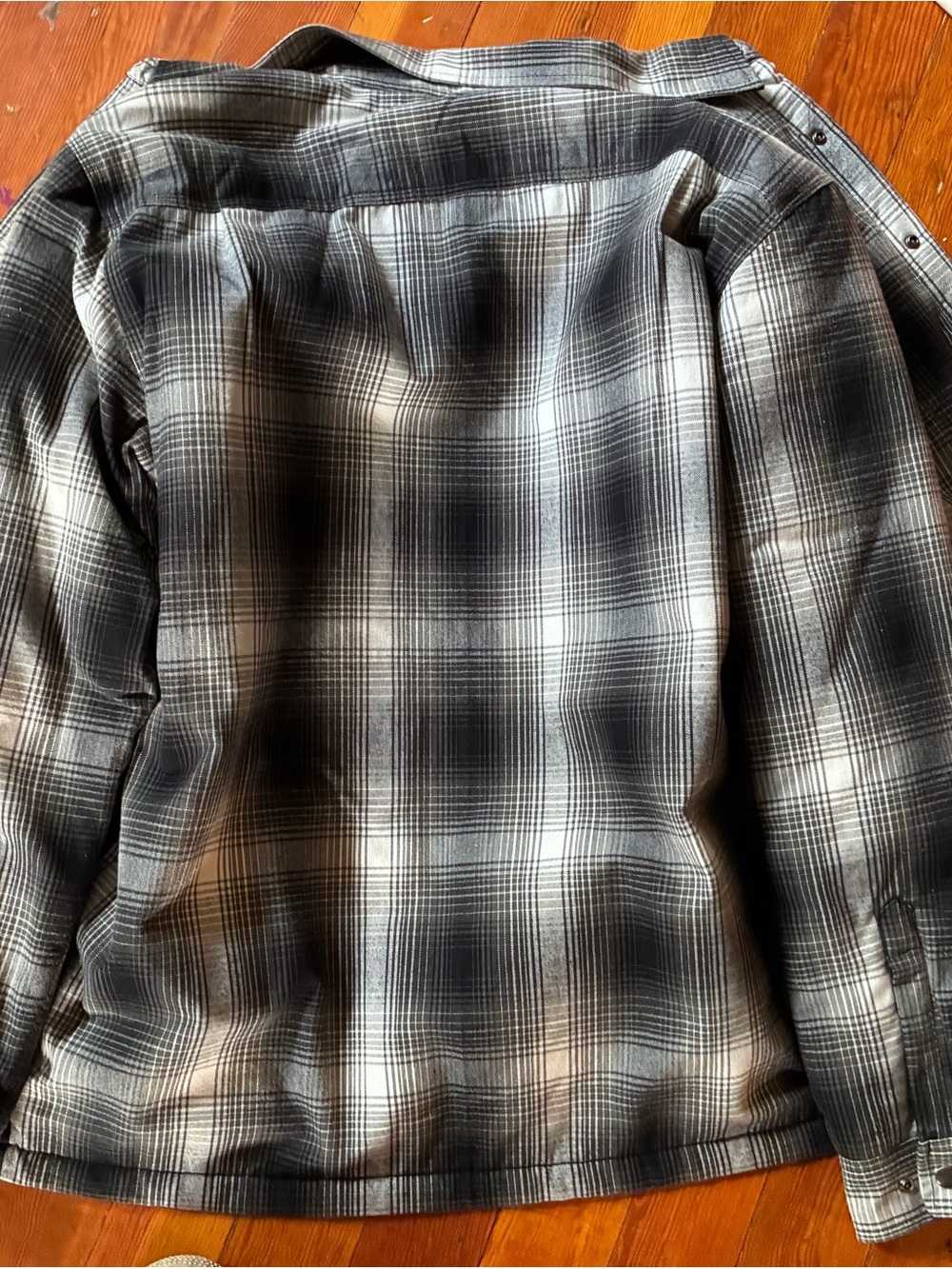 Carhartt Black & Gray Plaid Lightweight Shirt Jacket